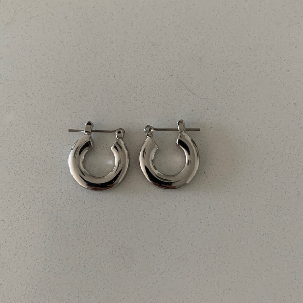 Silver Hoops